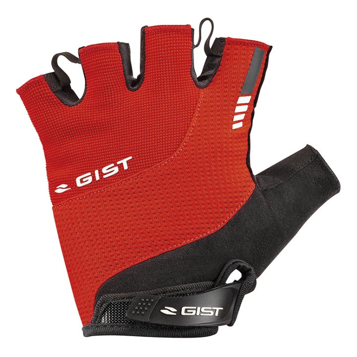 Gants Vélo Court Gist Kontrol Été Rouge XS (Paire Sur Carte) Avec Velcro