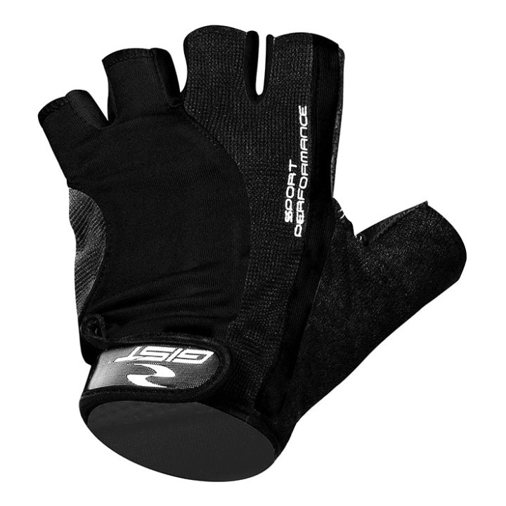 Gants Vélo Court Gist Pro Noir XL (Paire Sur Carte) Avec Velcro