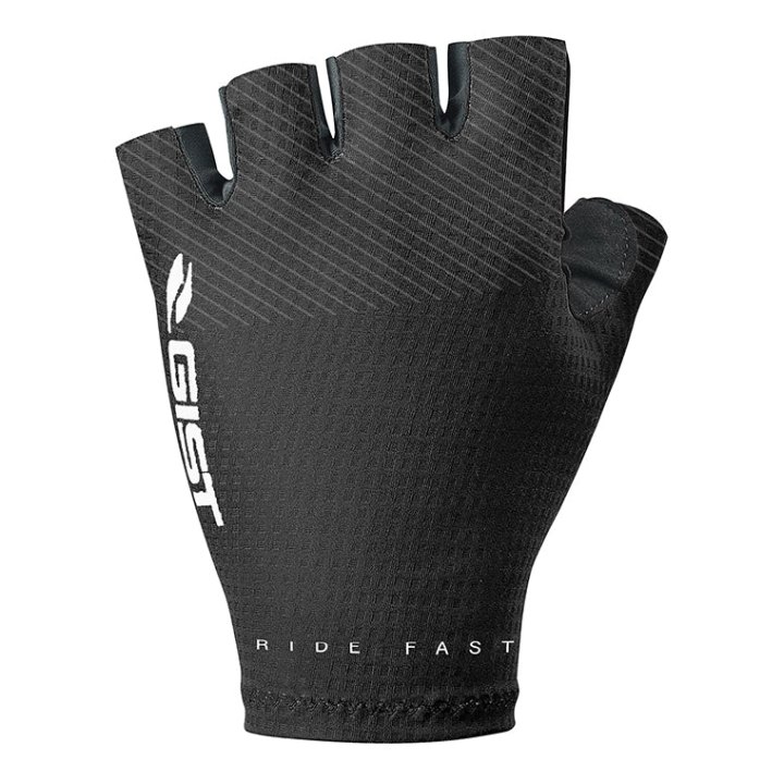 Gants Vélo Court Gist Race Été Noir L (Paire Sur Carte) Sans Velcro