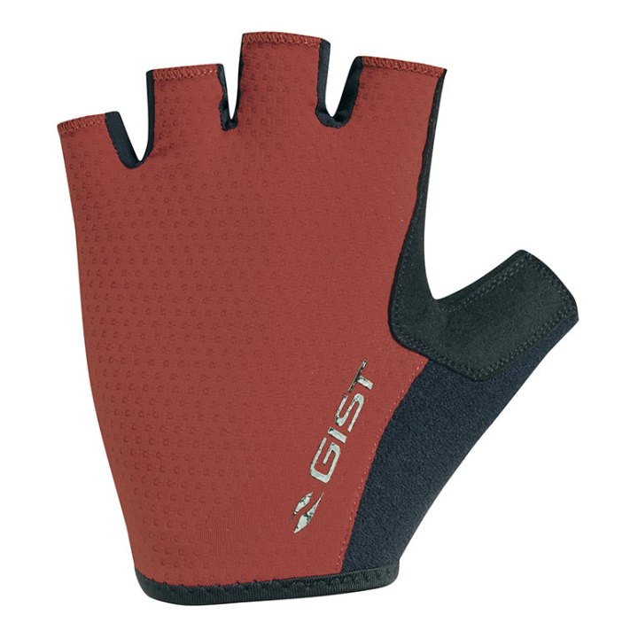 Gants Vélo Court Gist Rapid Gel Noir-Rouge S (Paire Sur Carte) Sans Velcro -5518-