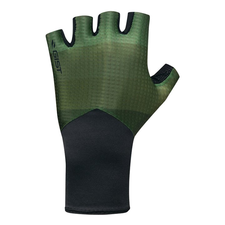 Gants Vélo Court Gist Speed Noir-Vert L (Paire Sur Carte) Sans Velcro
