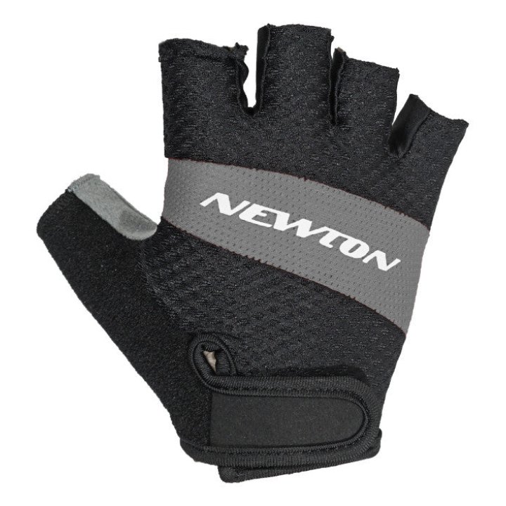 Gants Vélo Court Newton Tech Gris-Noir S (Paire Sur Carte)