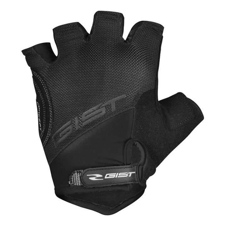 Gants Vélo Court Gist D-Grip Gel Été Noir S (Paire Sur Carte) Avec Velcro