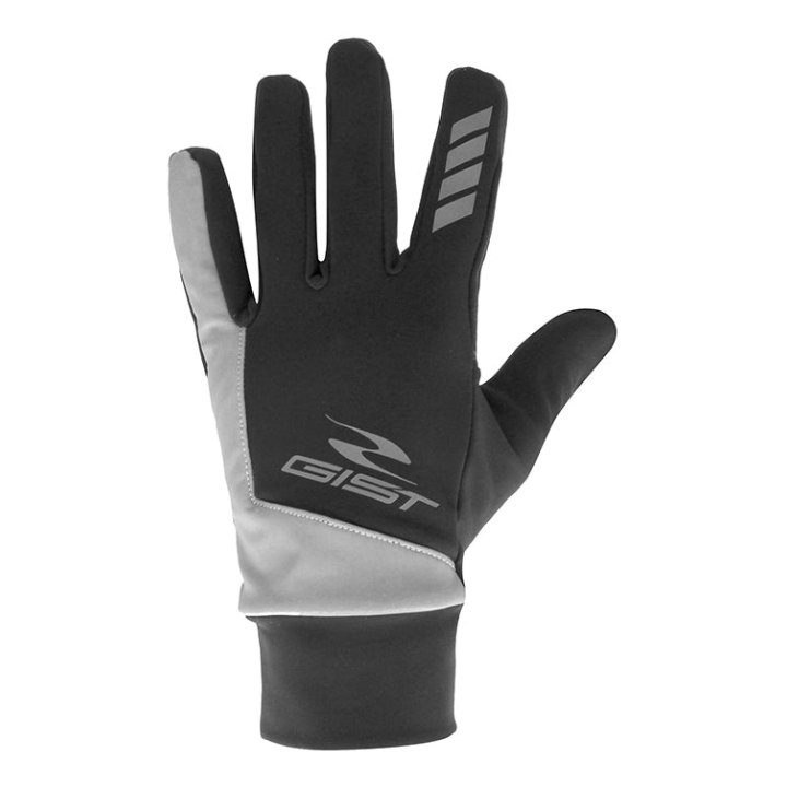 Gants Vélo Hiver Long Gist Roubaix Reflex Noir Long S (Paire Sur Carte) Compatible Ecran Tactile