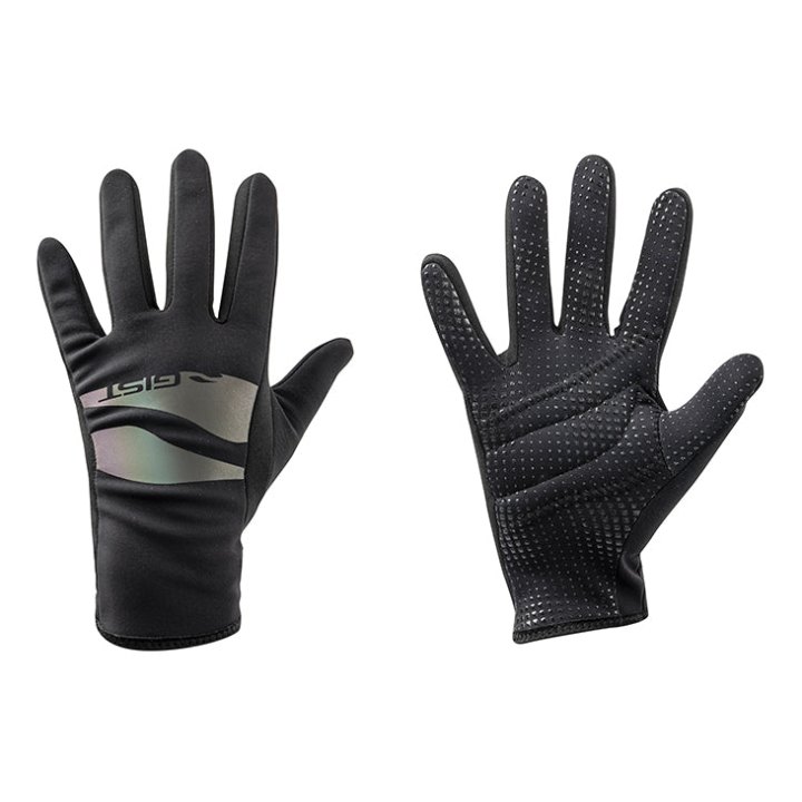 Gants Vélo Hiver Long Gist Sonic Confort Membrane Anti Pluie Noir L (Paire Sur Carte) Compatible Ecran Tactile