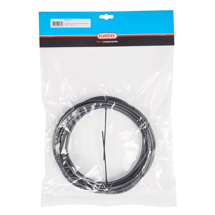 Gaine De Dérailleur Elvedes Noir Carbone 4,1 mm (Rouleau De 10M) Tressé Avec Liner Anti-Friction