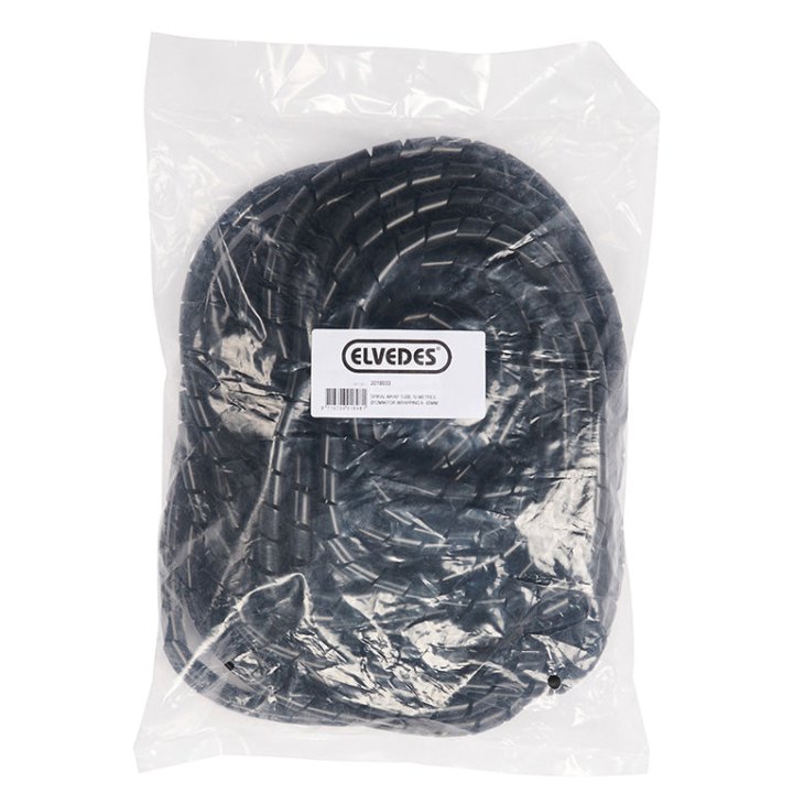 Gaine Spirale Flexible Pour Fil Électrique De VAE Et Gaine Elvedes Diam 12 mm Noir (10M)