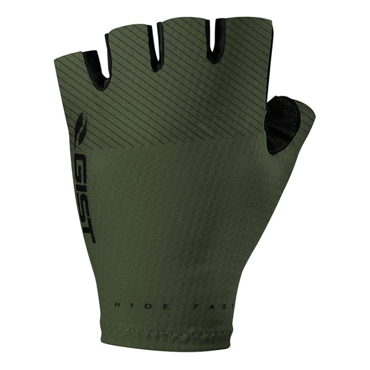 Gants Vélo Court Gist Race Été Vert L (Paire Sur Carte) Sans Velcro