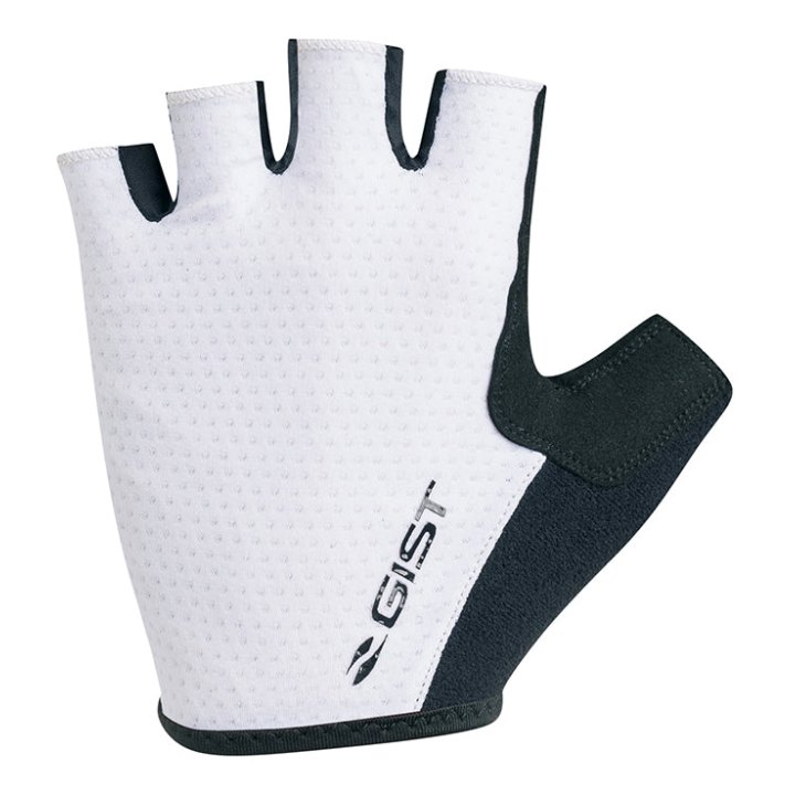 Gants Vélo Court Gist Rapid Gel Noir-Blanc L (Paire Sur Carte) Sans Velcro -5518-