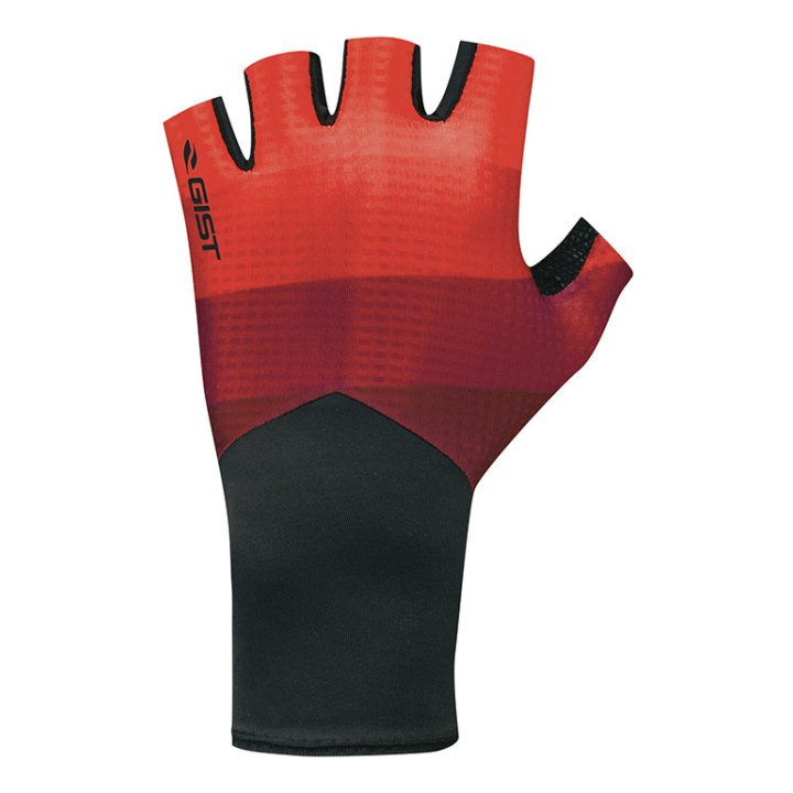 Gants Vélo Court Gist Speed Noir-Rouge XXL (Paire Sur Carte) Sans Velcro