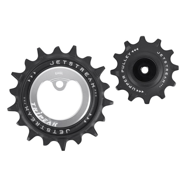 Galet Dérailleur Aopw Tripeak 12-18 Dents Céramique 12X1V. Sram VTT Eagle Axs Argent (Jeu De 2) (Garantie 4 Ans)