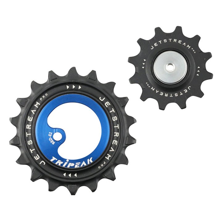 Galet Dérailleur Aopw Tripeak 12-18 Dents Céramique 12X2V. Sram Axs Red E1-Force E1 Bleu Fonce +2024 (Jeu De 2) (Garantie 4 Ans)