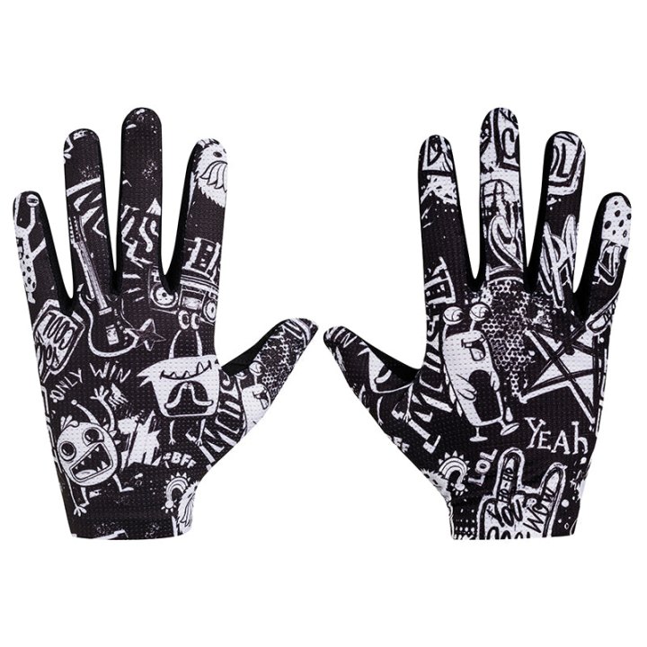 Gants Vélo VTT Long Gist Faster Deco Cool L (Paire Sur Carte) Sans Velcro Compatible Ecran Tactile