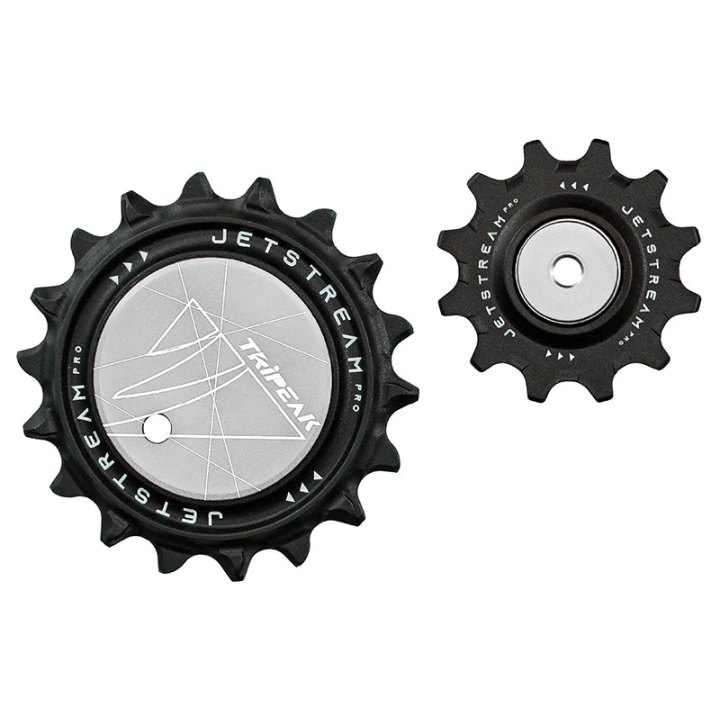 Galet Dérailleur Aopw-Aero Tripeak 12-18 Dents Céramique 12X2V. Shimano Dura-Ace R9200, Ultegra R8100, 105 R7100, Sram Axs Red E1-Force E1 Argent (Vendu Au Kit) (Garantie 4 Ans)