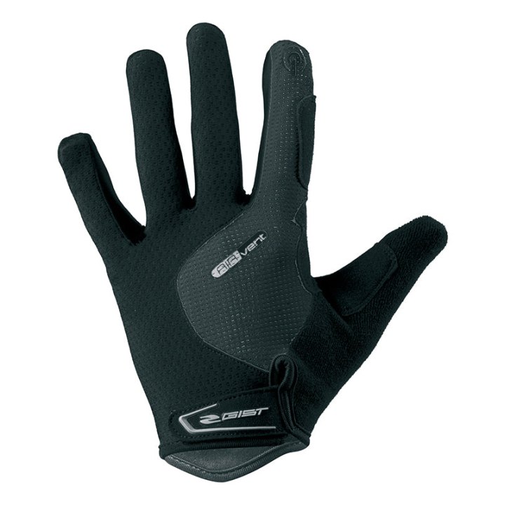 Gants Vélo VTT Long Gist Hero Gel Noir XL (Paire Sur Carte) Compatible Ecran Tactile