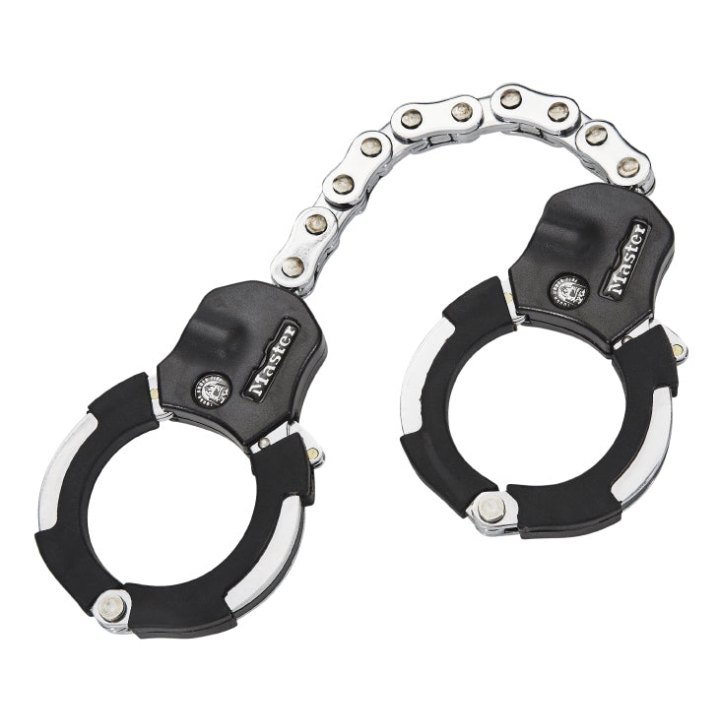 Antivol Vélo - Trottinette A Menotte Masterlock Street Cuff L55 cm - Livre Avec 4 Clés - Niveau Sécurité 9 - Homologué Fub 1 Etoile