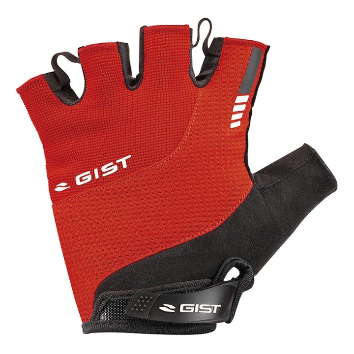 Gants Vélo Court Gist Kontrol Été Rouge S (Paire Sur Carte) Avec Velcro