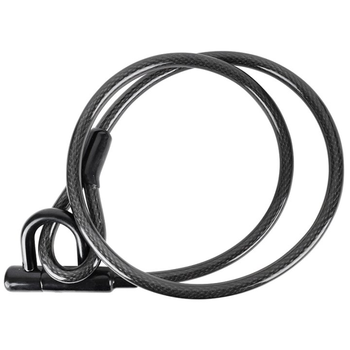Antivol Vélo - Trottinette Câble-U A Clé Diam 15 mm L 1,50 M Noir Livre Avec 2 Clés - Niveau Sécurité 7