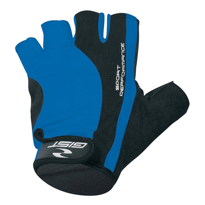 Gants Vélo Court Gist Pro Bleu XXL (Paire Sur Carte) Avec Velcro