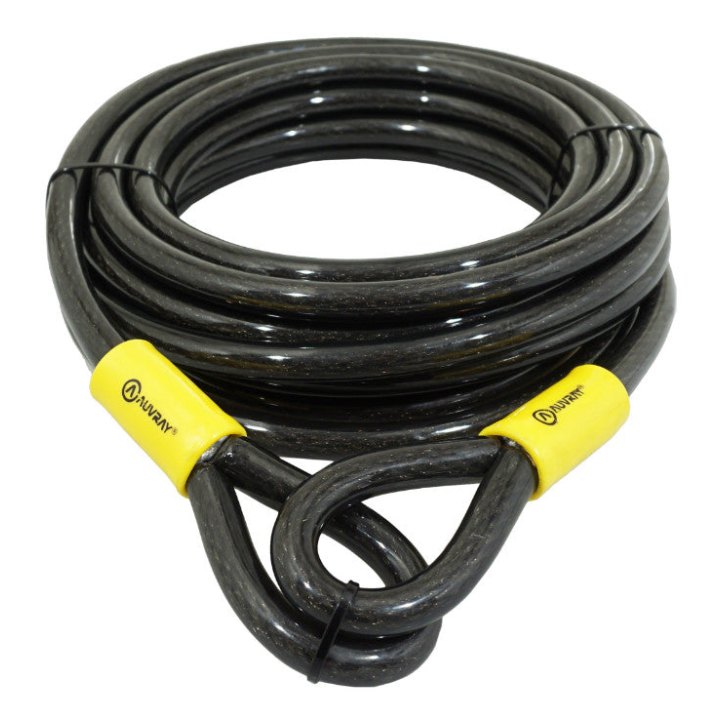 Antivol Vélo Câble A Boucle Auvray Magasin Renforcé Diam 15 mm - L 9 M