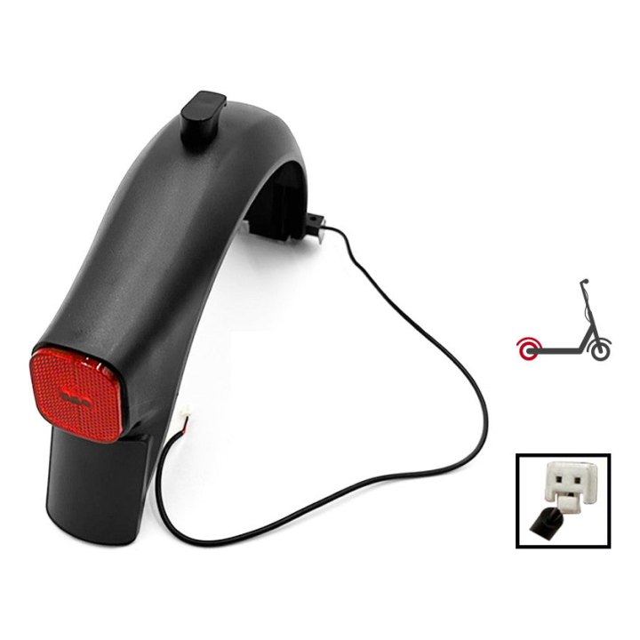 Garde boue arriere avec LED Ninebot F et D