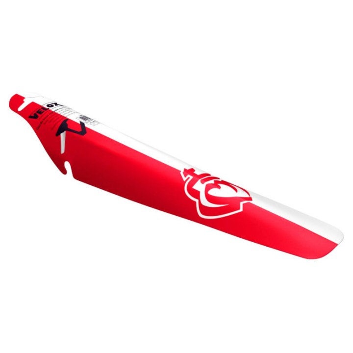 Garde Boue Route-VTT Clipsable AR Velox Colori Vendee Rouge-Blanc Clipsable Sous La Selle (Vendu A L Unite)