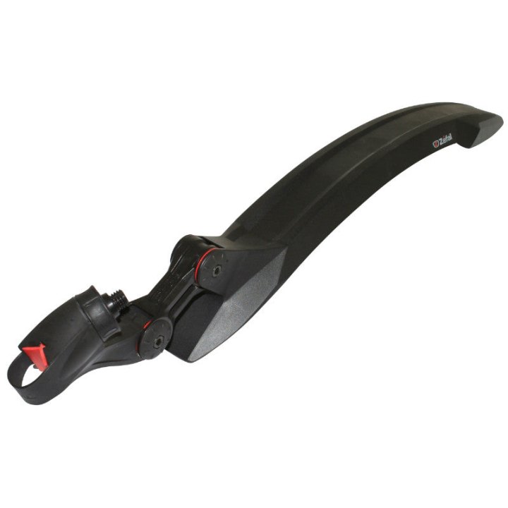 Garde Boue VTT AR 26"-27.5"-29" Zefal Deflector Rm60+ Résine Noir Double Articulation (Fixation Tige De Selle)