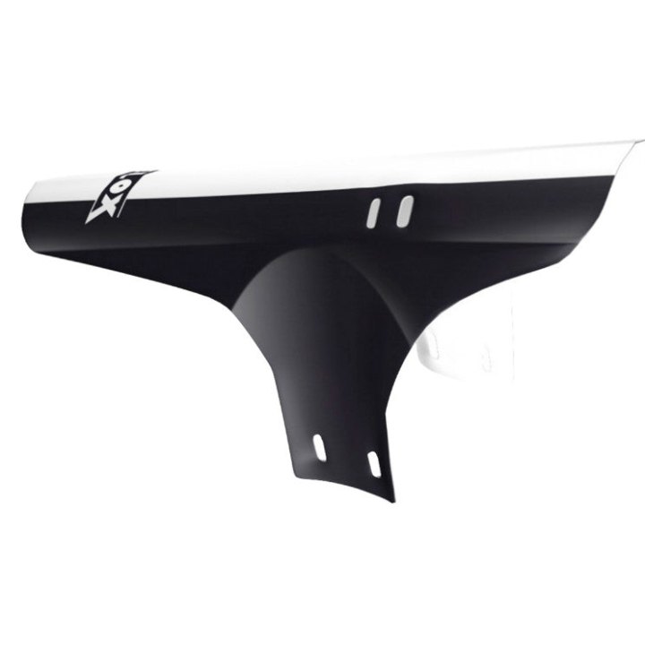 Garde Boue VTT AV Velox Colori Noir-Blanc Fixation Fourche Rilsan