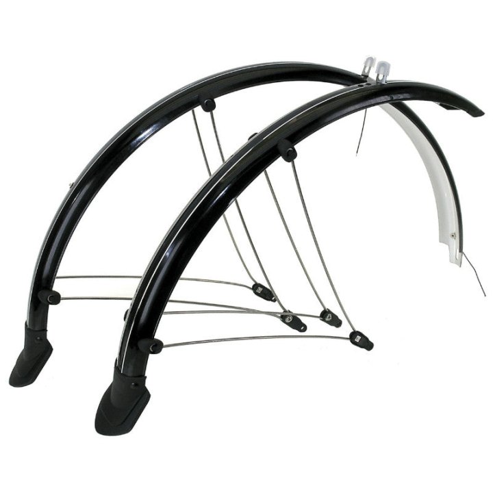 Garde Boue VTT Tringles 24" P2R Country Plastic Noir Largeur 56 mm (Paire)