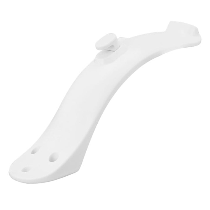 Garde-Boue Arrière De Trottinette Adaptable Xiaomi M365, Essential, 1S, Pro, Pro 2 Blanc Court