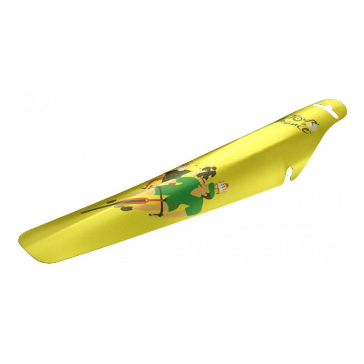 Garde Boue Route-VTT Clipsable AR Velox Colori Jaune Tour De France - Au Tour De La Fete - Clipsable Sous La Selle (Vendu A L Unite)