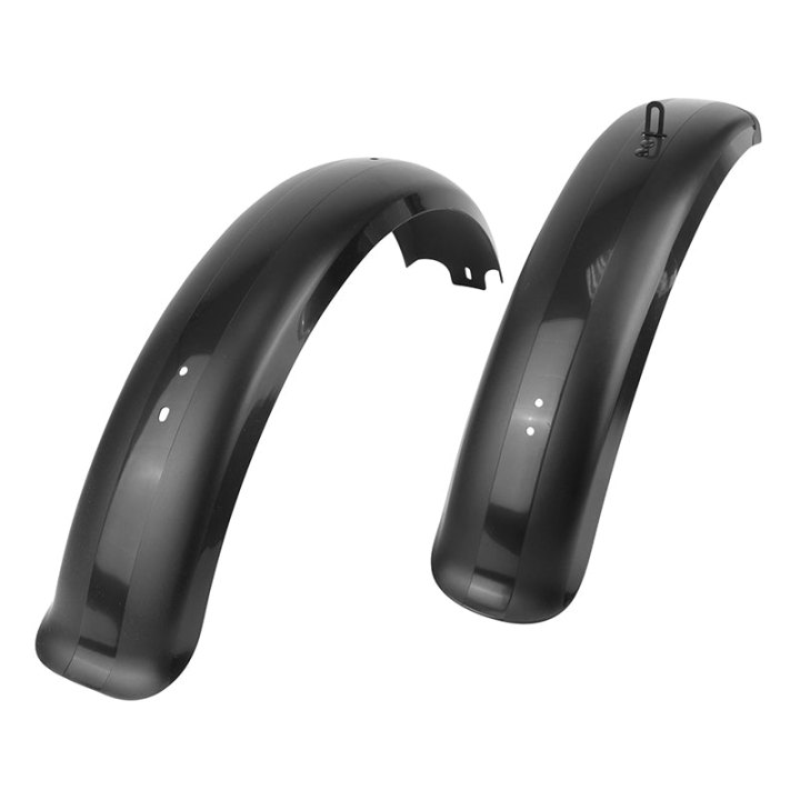 Garde Boue VTT Fat Bike Avant - Arrière 20" Leader Fox Noir Compatible Cody (Vendu A La Paire)