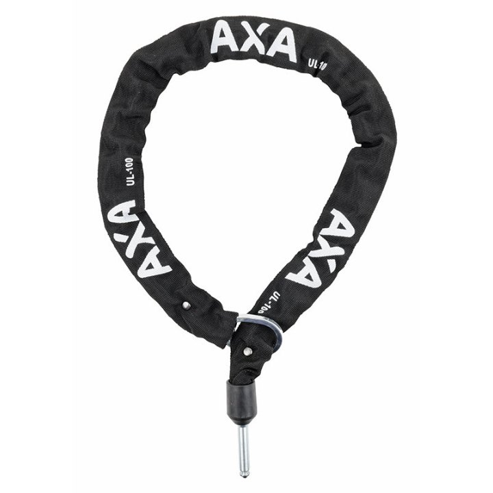 Antivol Vélo Chaîne A Boucle Axa Ulc Pour Fer A Cheval Plug Chaîne Diam 5.5 mm L1.00M Gris Fonce (Profondeur Plug 35 mm Diam 10 mm) Pour Block XXL Et Imenso