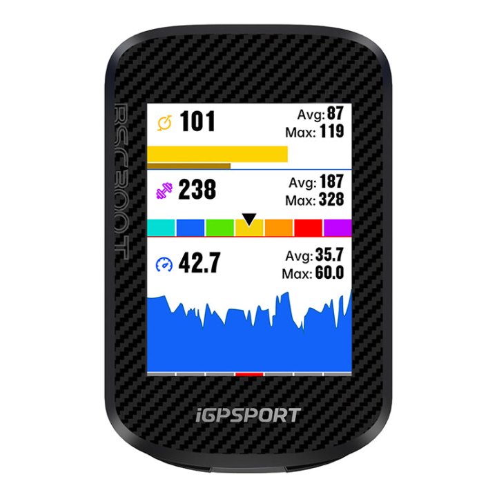 Gps - Compteur Igpsport Bsc300T Couleur Tactile Lcd Lamine - Carte Topographique Mondiale Hors Ligne - Autonomie 20H - Multi Fonction Compatible + Strava Training Peaks Et Insta 360 -32Gb-