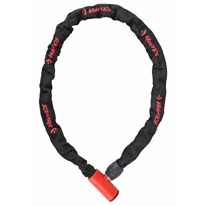Antivol Vélo Chaîne A Clé Add-One Diam 5 mm L1.00M Noir - Rouge (Offre Spéciale)