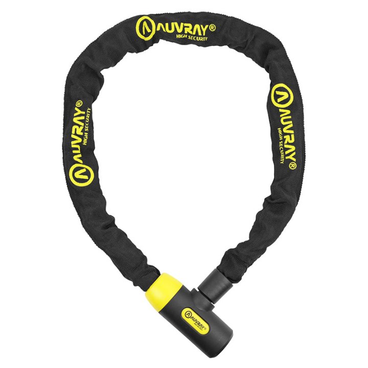 Antivol Vélo Chaîne A Clé Auvray Spécial Loueur C-Bloc Diam 8 mm L 1.00M Avec Serrure Intégrée (Vendu A L'Unite) Niveau Sécurité 6-10