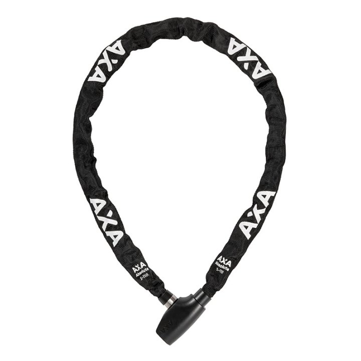 Antivol Vélo Chaîne A Clé Axa Absolute Diam 5 mm L1.10M Noir - Sécurité Niveau 7-15
