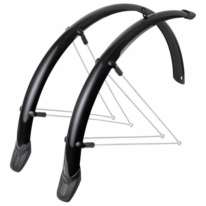 Garde Boue City-VTT Tringles 26'' Eurofender Rapido 51 mm Noir (Paire) Avec Fixation Rapido