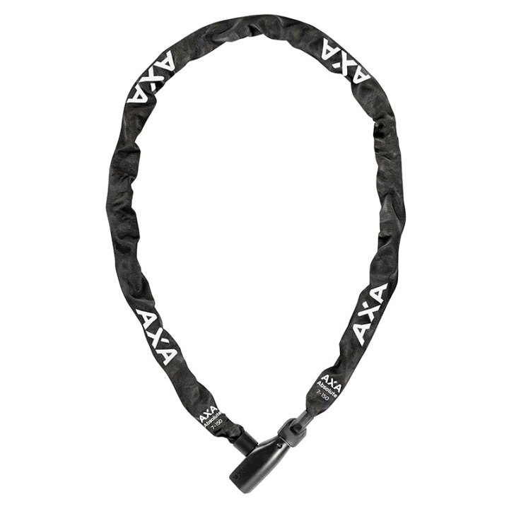Antivol Vélo Chaîne A Clé Axa Absolute Diam 7 mm L1.50M Noir - Sécurité Niveau 9-15