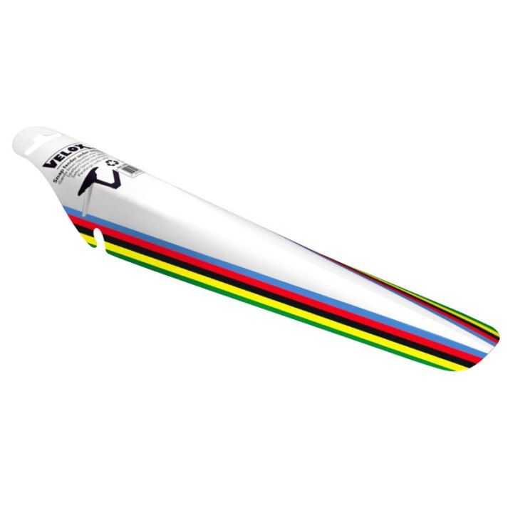 Garde Boue Route-VTT Clipsable AR Velox Colori Blanc Champion Du Monde Clipsable Sous La Selle (Vendu A L Unite)