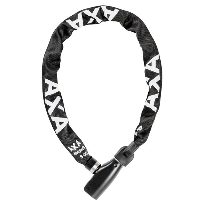Antivol Vélo Chaîne A Clé Axa Absolute Diam 8 mm L0.90M Noir - Niveau Protection Eleve Pour Vélo Électrique - Sécurité Niveau 9-15