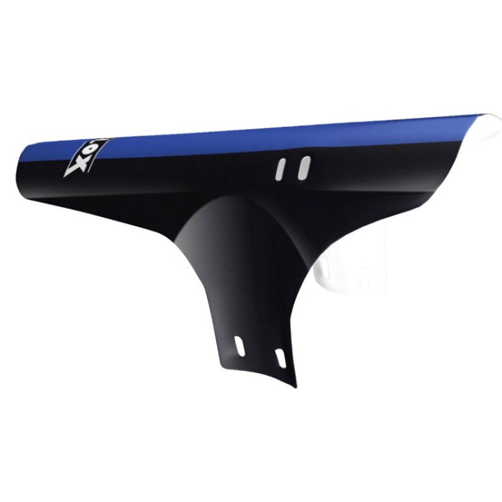 Garde Boue VTT AV Velox Colori Noir-Bleu Fixation Fourche Rilsan
