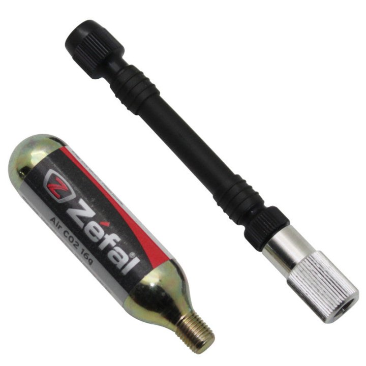 Gonfleur Zefal Ez Control Flexible (Debit Réglable) Avec Cartouche CO2 Filete 16G (Vp-Vs) (Offre Spéciale)