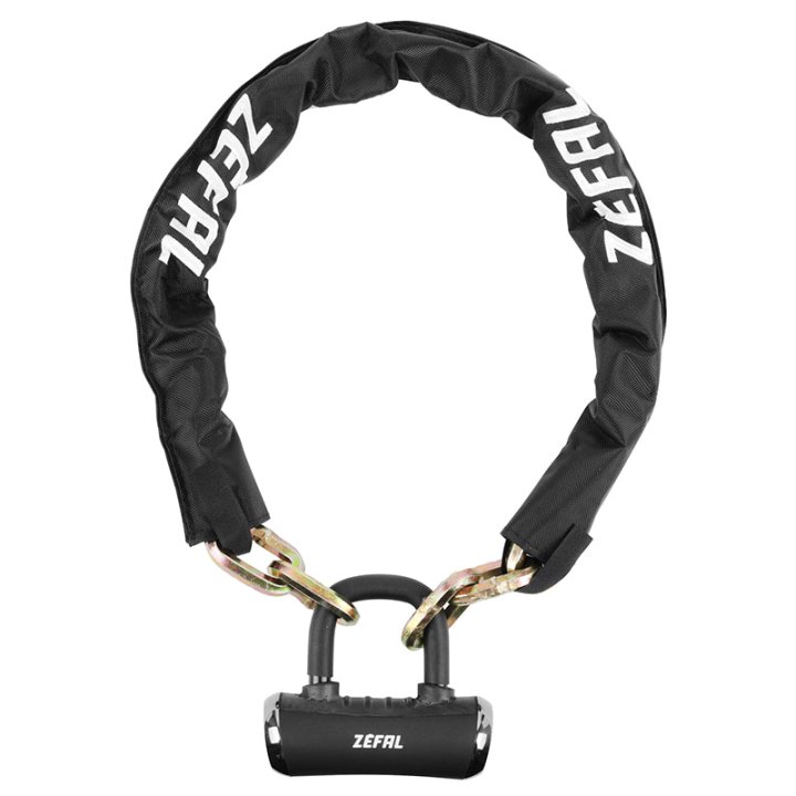 Antivol Vélo Chaîne Avec U A Clé Zefal K-Traz M18 Diam 10 mm Noir 1.10M Avec 3 Clés - Sécurité Maximale -