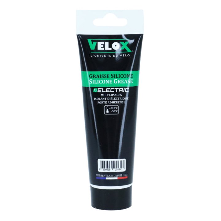 Graisse Vélo Velox Silicone Pour VAE - Isolant Dielectrique (Tube 100Ml) - Insoluble Dans L'Eau