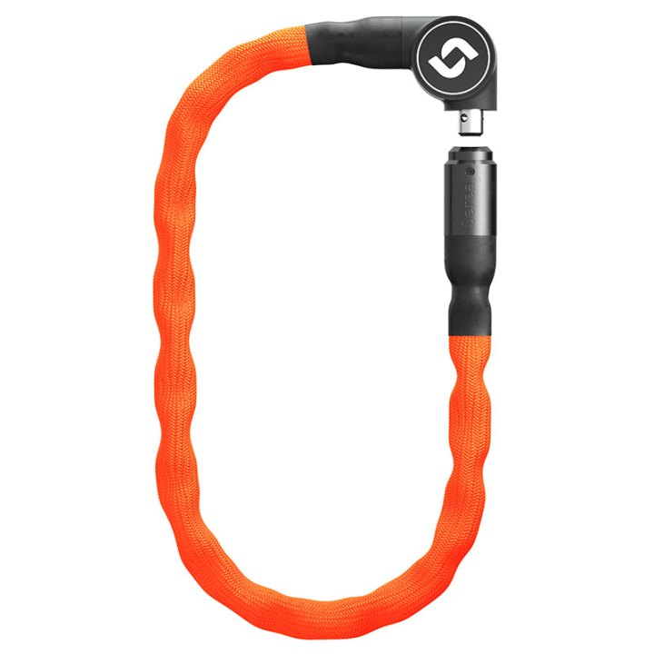Antivol Vélo Chaîne Deverrouillage Par Smartphone Serea Swift Diam 6 mm Longueur 100 cm Orange (Technologie Nfc Fonctionne Sans Batterie) -Niveau Sécurité 9-15-
