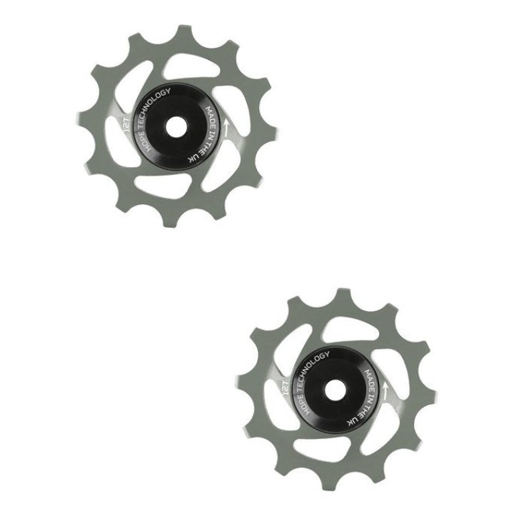 Hope 12 TOOTH JOCKEY WHEELS PAIR Smoke