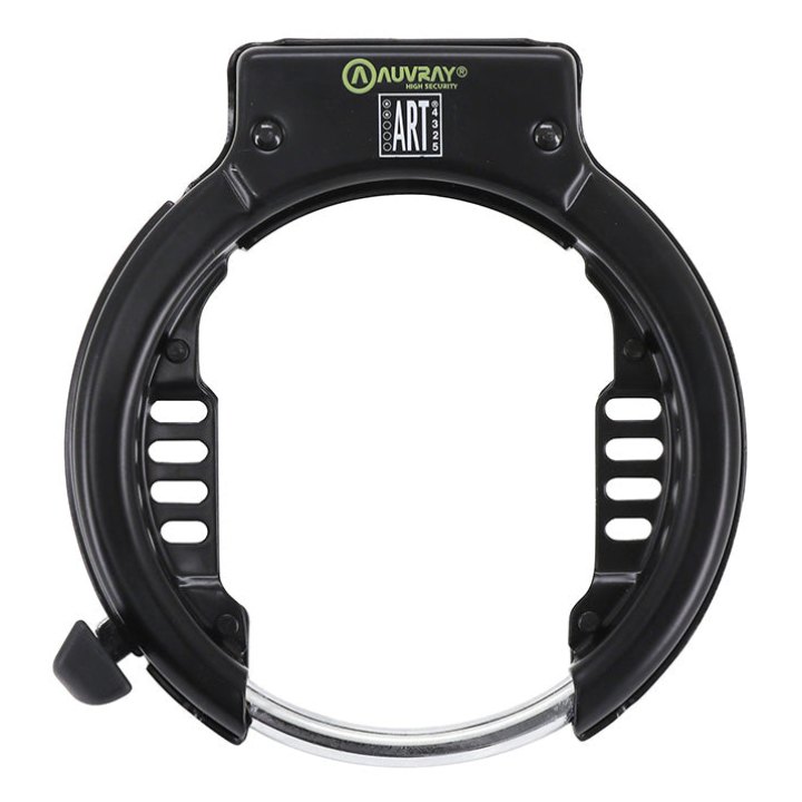 Antivol Vélo Fer A Cheval Auvray Megalock XL 80 mm Noir Niveau Sécurité 6-10 (Compatible Chaîne Et Câble) - Homologué Art**