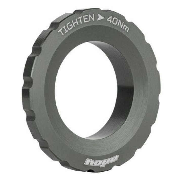 Hope Centre Lock Disc Lockring External Smoke