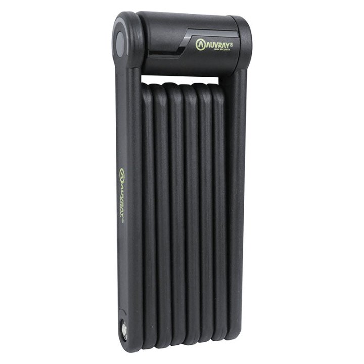 Antivol Vélo Pliable-Pliant Auvray Acl110 Articule 110 cm Noir + Support Niveau Sécurité 6-10